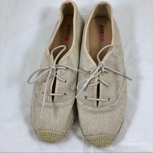 Just Fab Sz9 Linen Shoes.